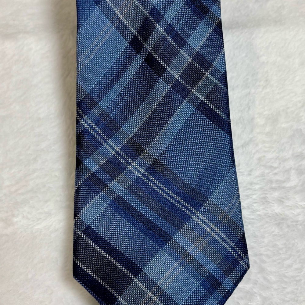 Izod Blue Plaid Men's Silk‎ Tie